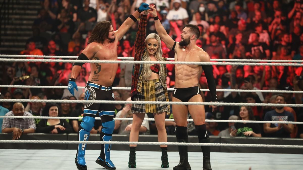 AJ Styles, Finn Bálor & Liv Morgan together on RAW