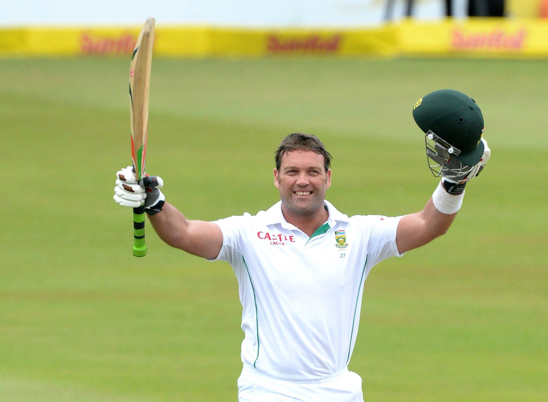 Jacques Kallis scored 10 fifties in 36 innings