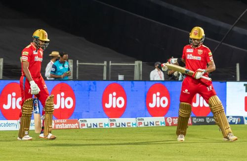 Mayank Agarwal (left) and Shikhar Dhawan. Pic: IPLT20.COM