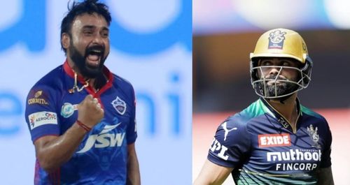 Amit Mishra (left) and Virat Kohli. Pics: IPLT20.COM