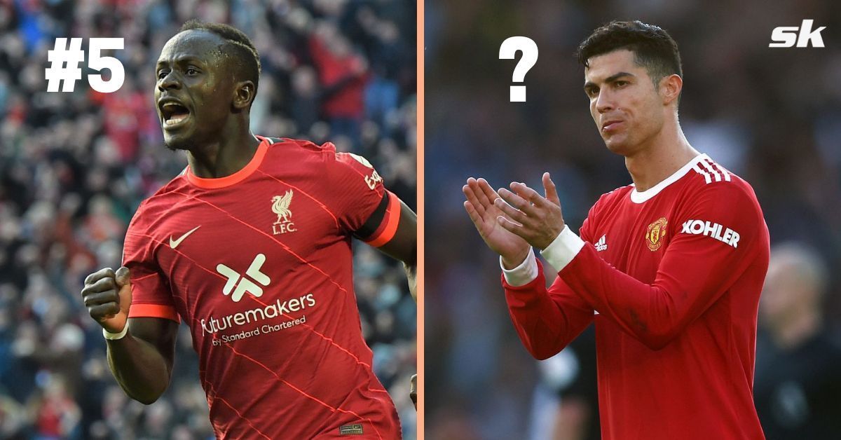 Liverpool&#039;s Sadio Mane (left) and Manchester United&#039;s Cristiano Ronaldo (right)