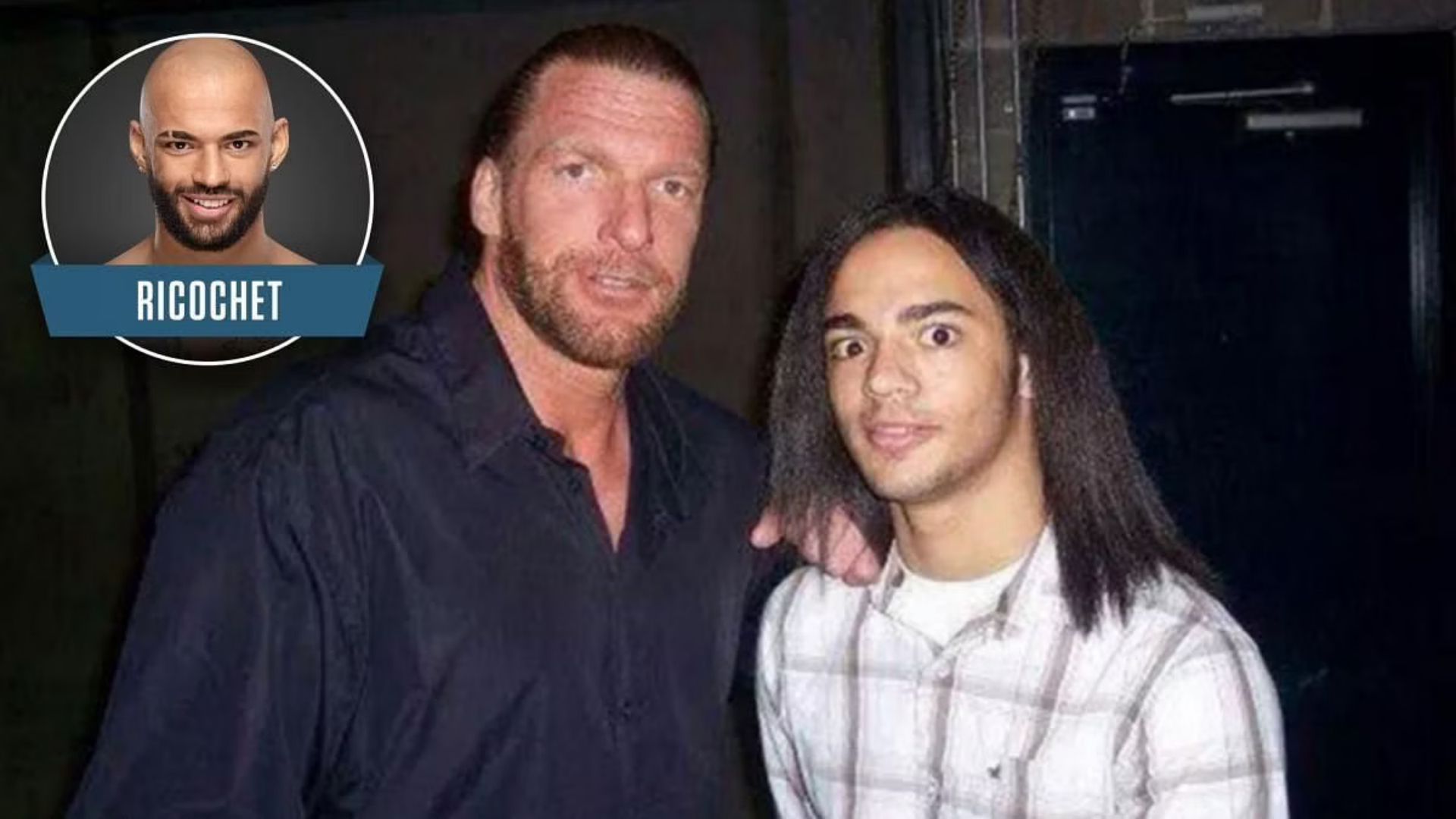 Ricochet in his pre-WWE days with Triple H