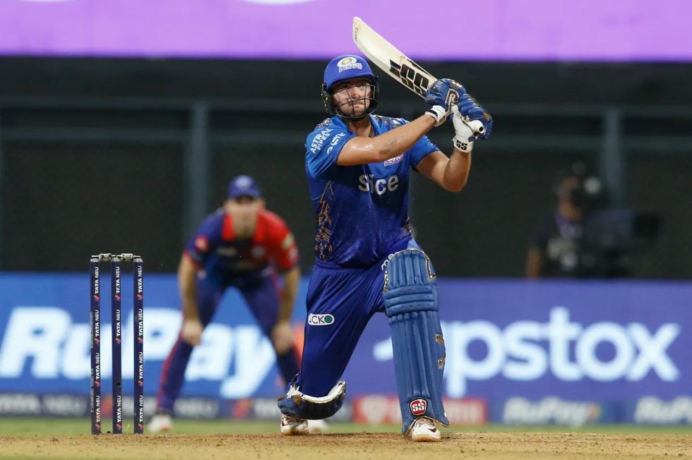 Tim David's blazing knock helped the Mumbai Indians chase down the target [P/C: iplt20.com]