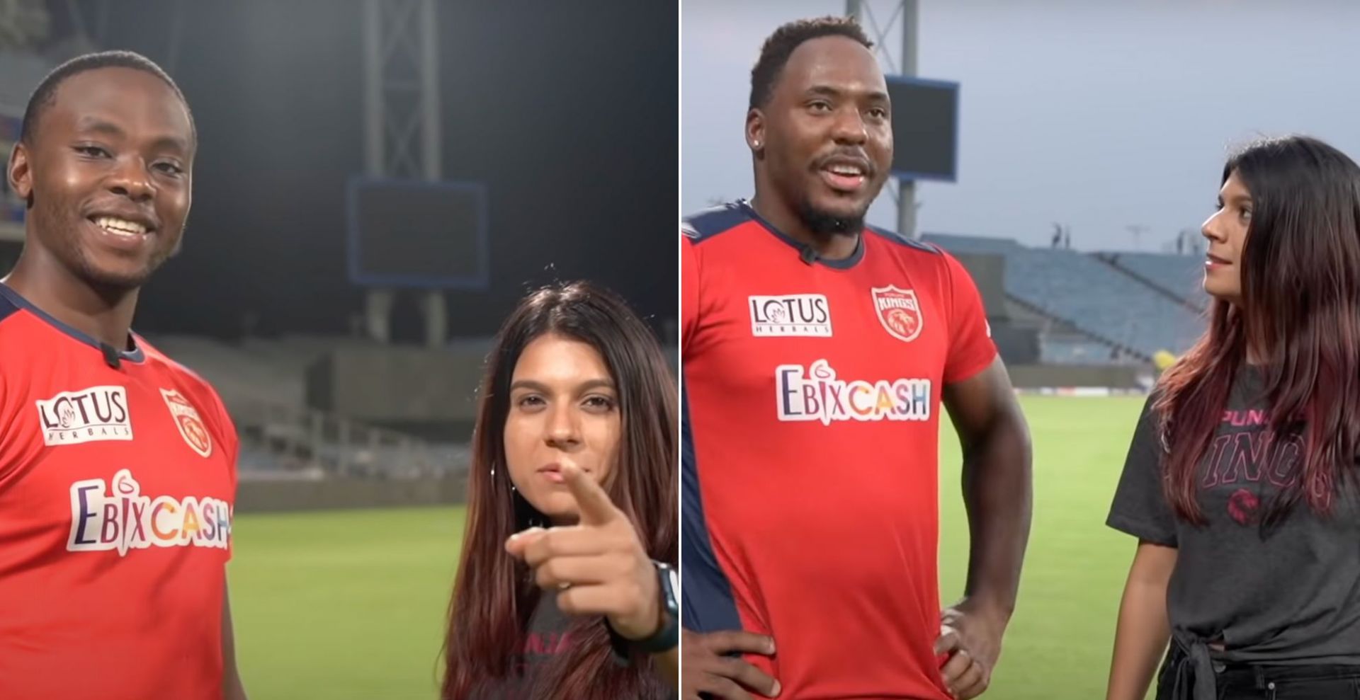 PBKS cricketers deliver dialogues in Hindi (Credits: Twitter)