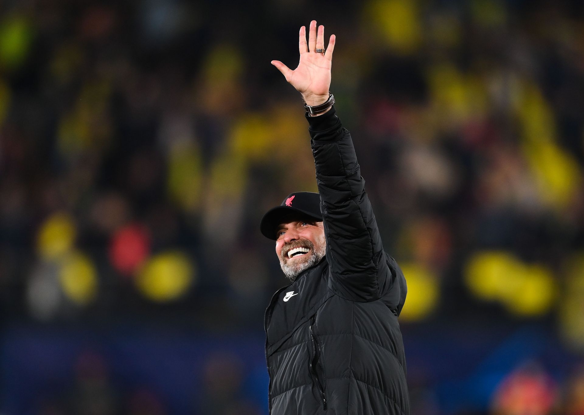 Jurgen Klopp celebrates after a game