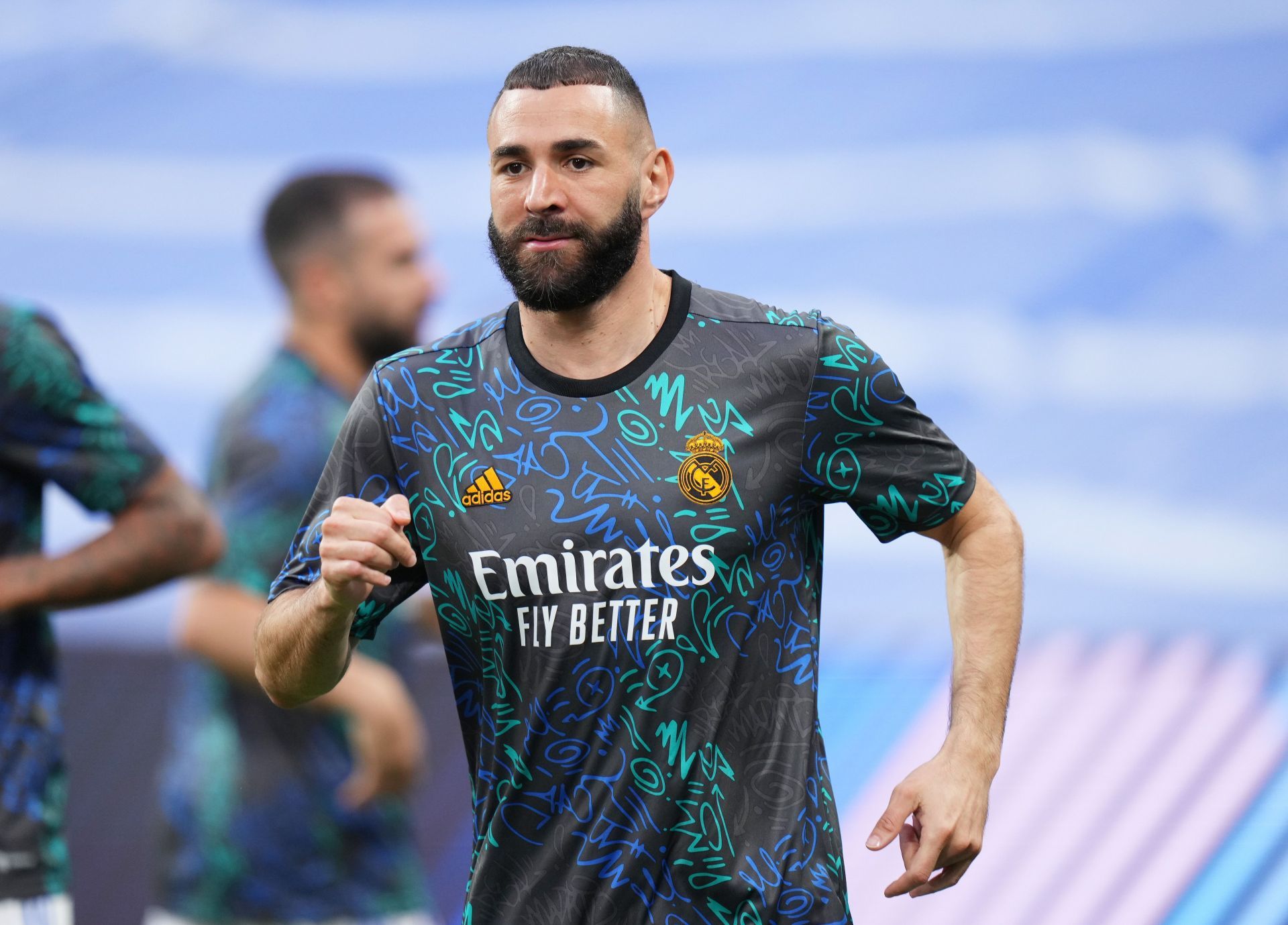Karim Benzema is preparing to face Liverpool in the UEFA Champions League final.