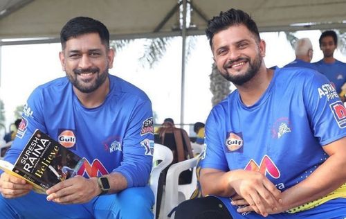 MS Dhoni (L) and Suresh Raina (Image: Instagram)