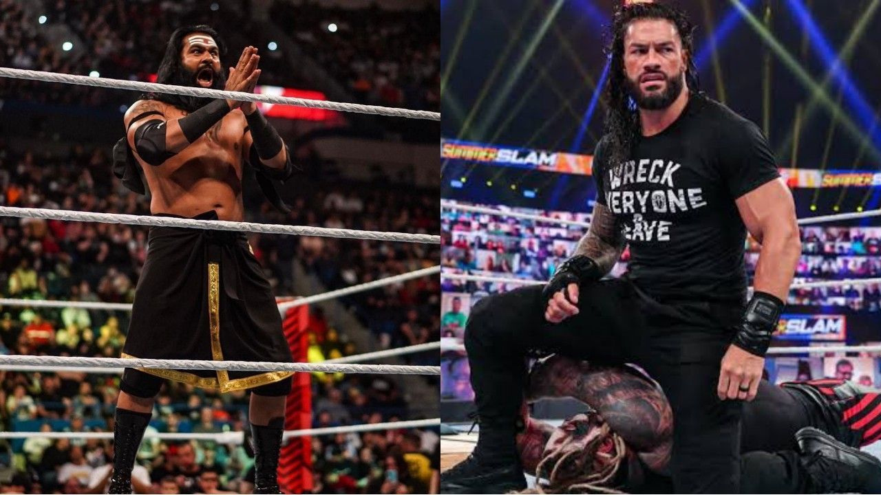 भारतीय सुपरस्टार वीर महान और अनडिस्प्यूटेड WWE यूनिवर्सल चैंपियन रोमन रेंस