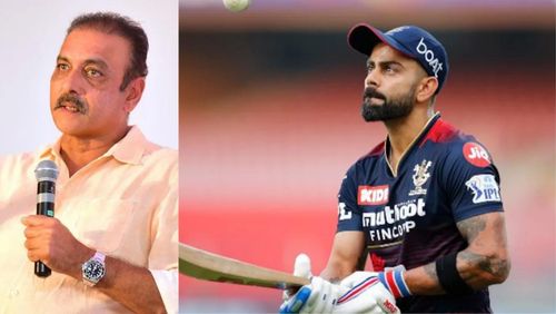 Ravi Shastri (L, PC: Shadab Khan) and Virat Kohli (PC: IPL).