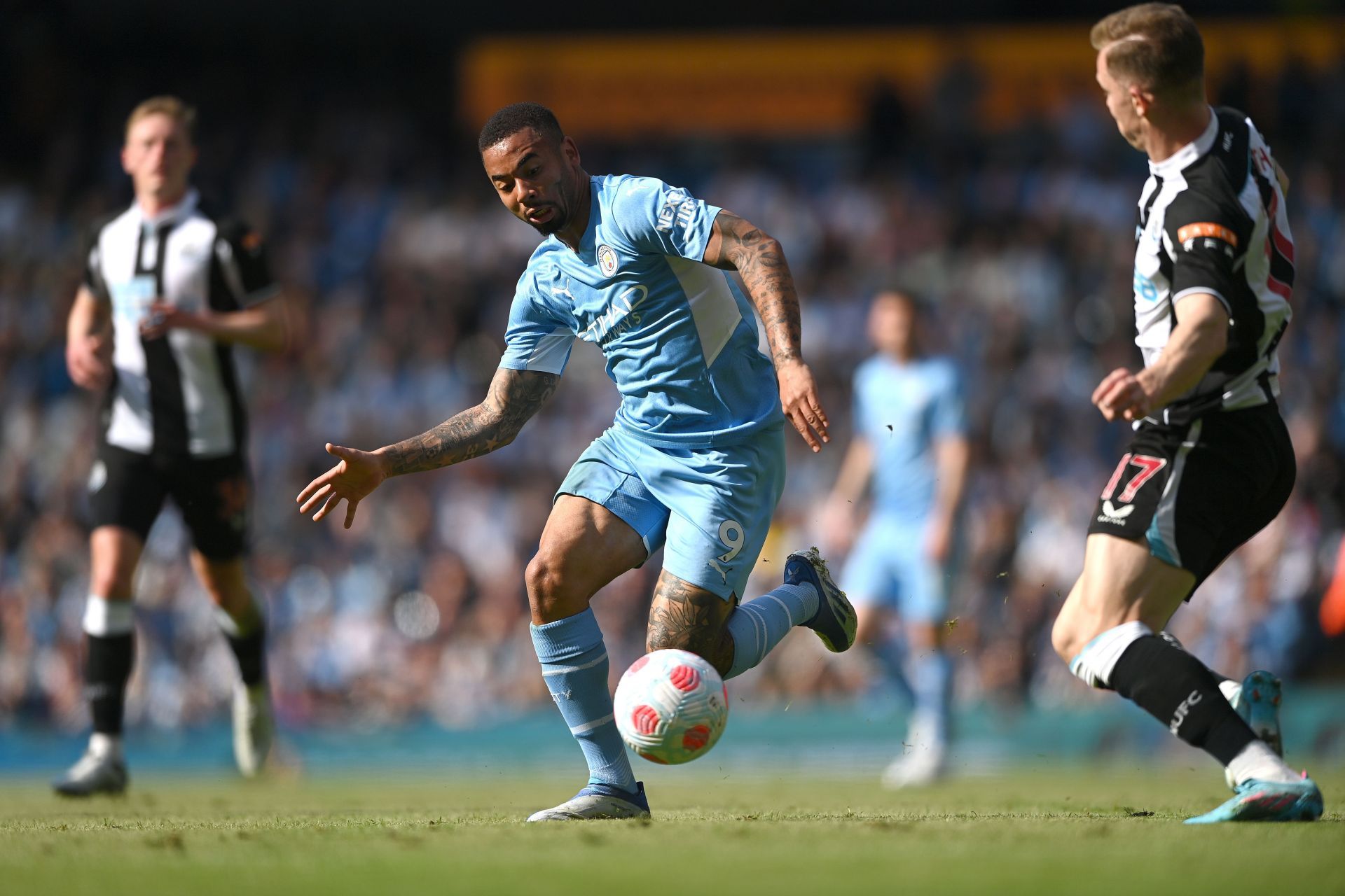 Jesus in action for Manchester City