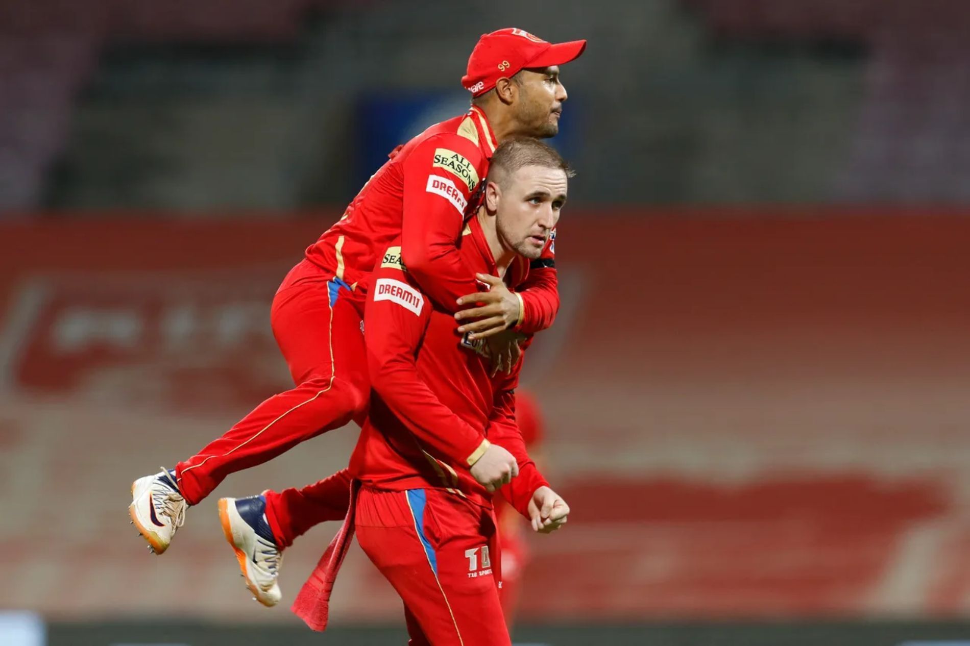 Liam Livingstone celebrates a wicket. Pic: IPLT20.COM