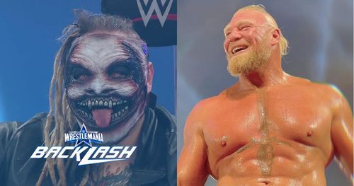 "The Fiend" Bray Wyatt and Brock Lesnar.