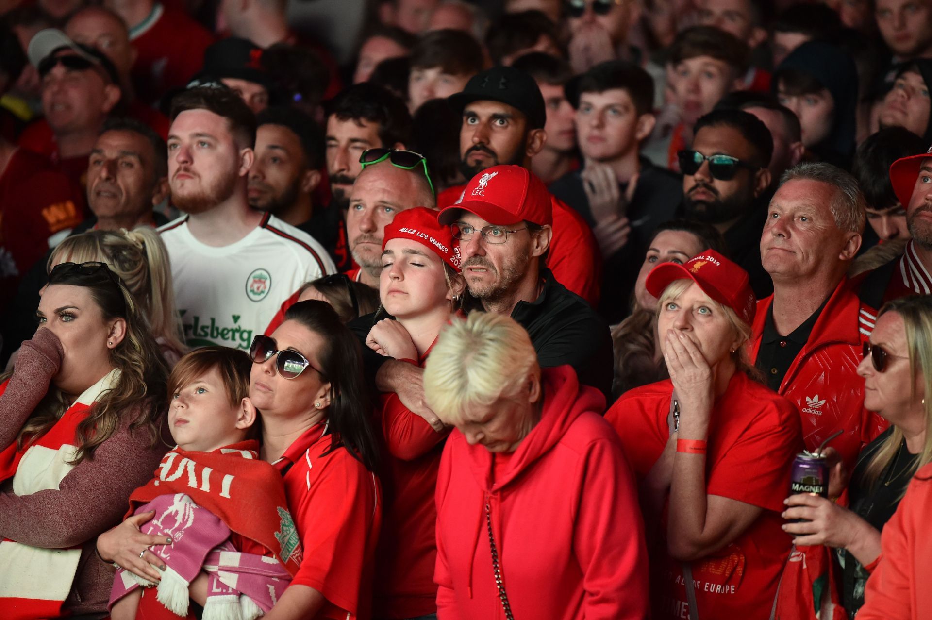 Liverpool Fans Watch The UEFA Champions League final
