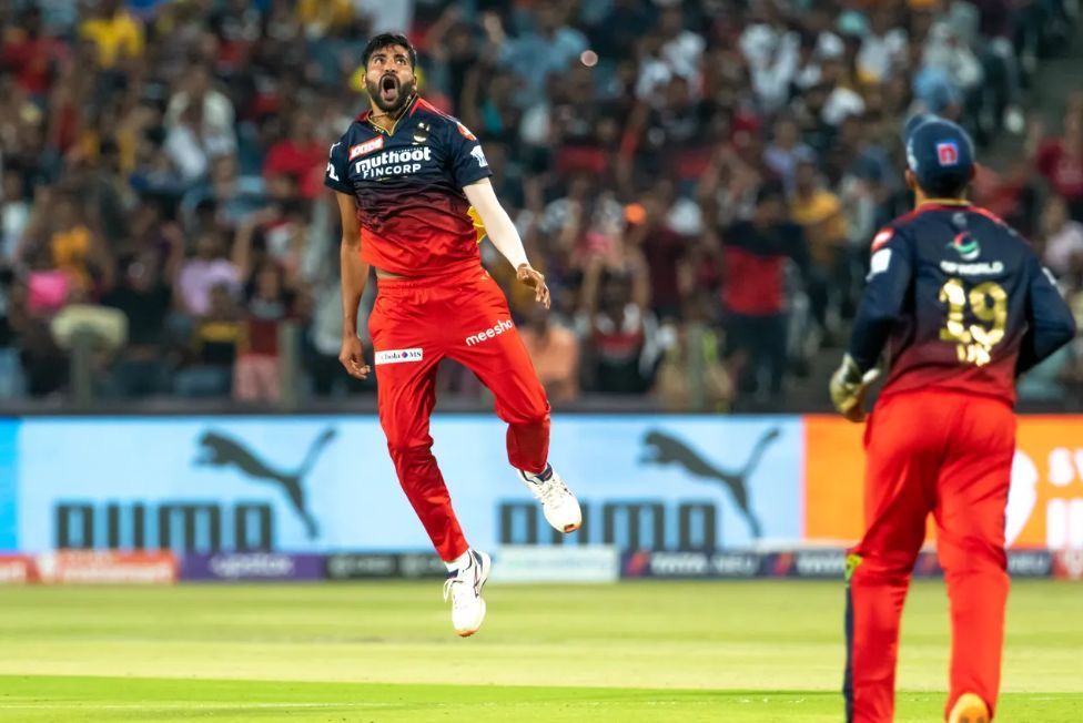 Mohammed Siraj picked up two wickets in RCB&#039;s last match against RR [P/C: iplt20.com]