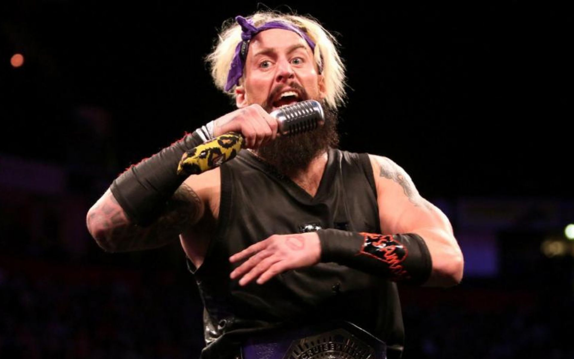 Enzo Amore during a segment on 205 Live