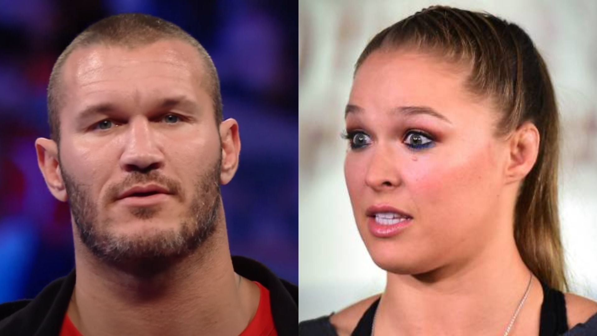Randy Orton (left); Ronda Rousey (right)
