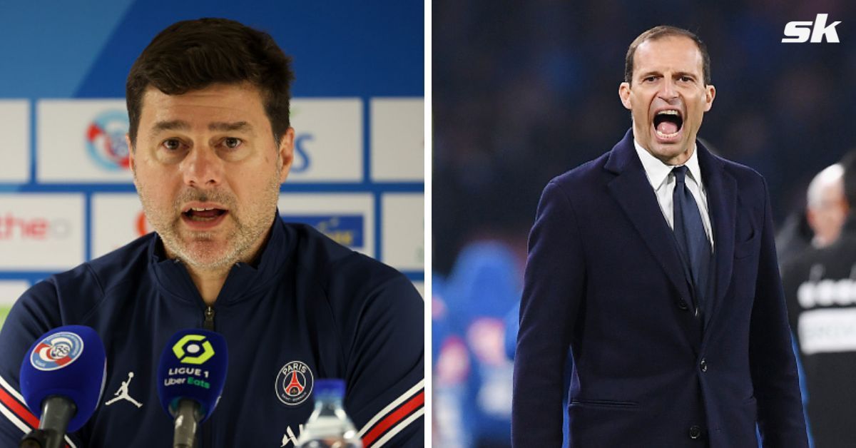 PSG boss Maurico Pochettino and Juventus manager Massimiliano Allegri