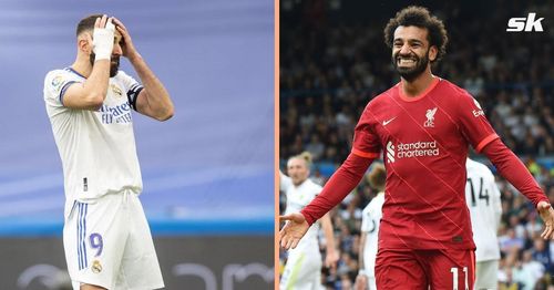 Karim Benzema (left) and Mohamed Salah (right)