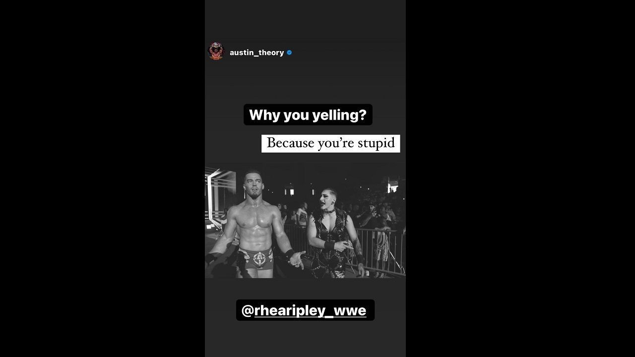 Rhea insults Theory on Instagram