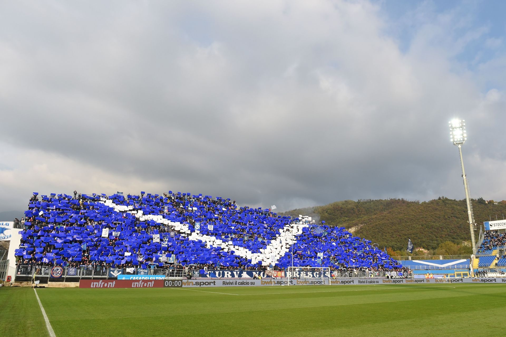 Brescia Calcio fans in the stands