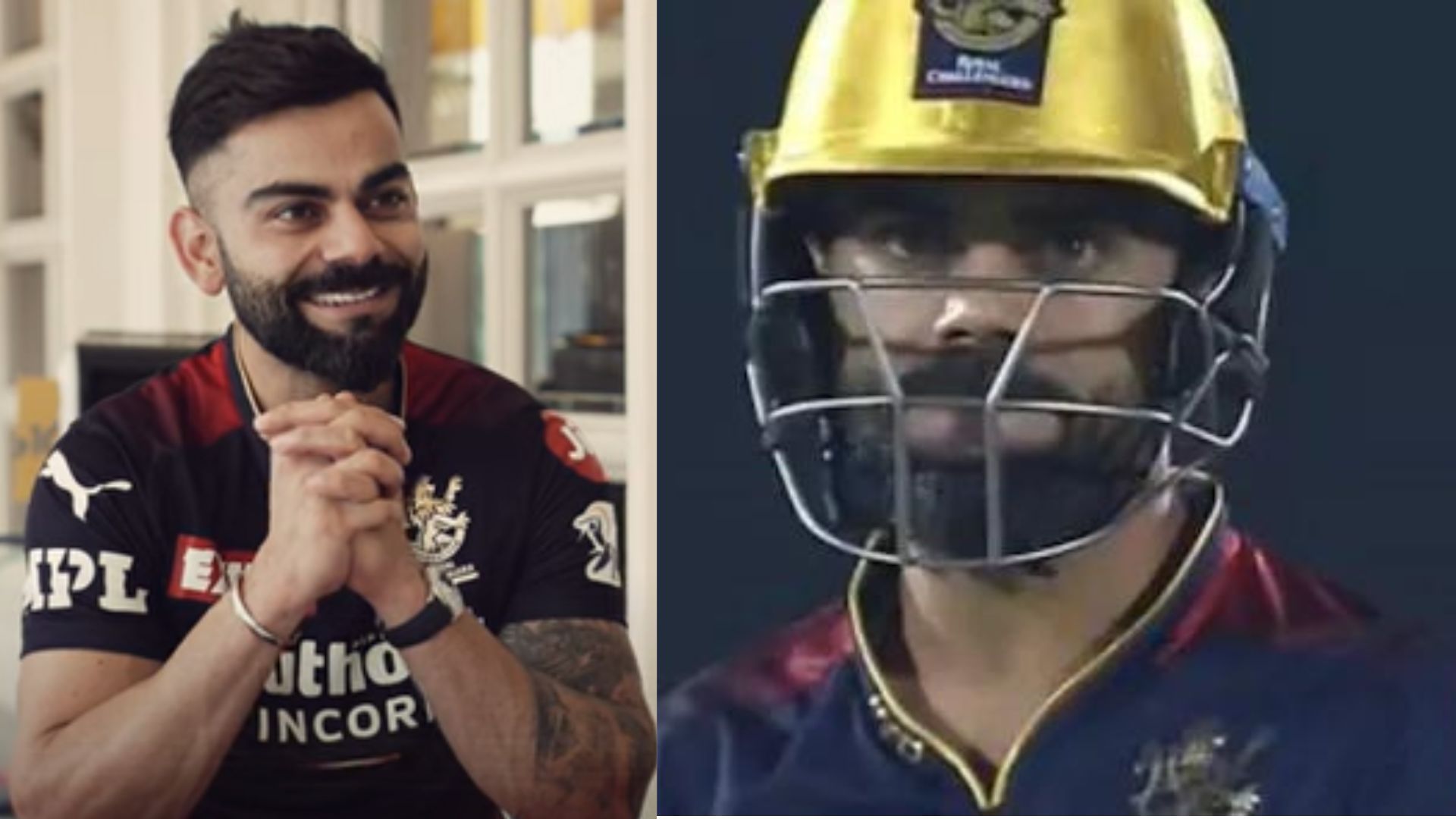 Virat Kohli spoke about how helpless he felt after his second golden duck of IPL 2022. (P.C.:RCB YouTube &amp; iplt20.com)