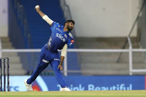 Jasprit Bumrah has had underwhelming returns in IPL 2022. Pic: IPLT20.COM