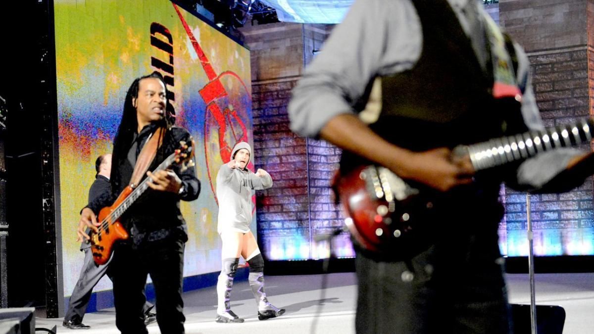 Using Living Colour's Cult of Personality as his entrance theme throughout various promotions, WWE were once able to get the band to perform the song live for CM Punk's WrestleMania 29 entrance