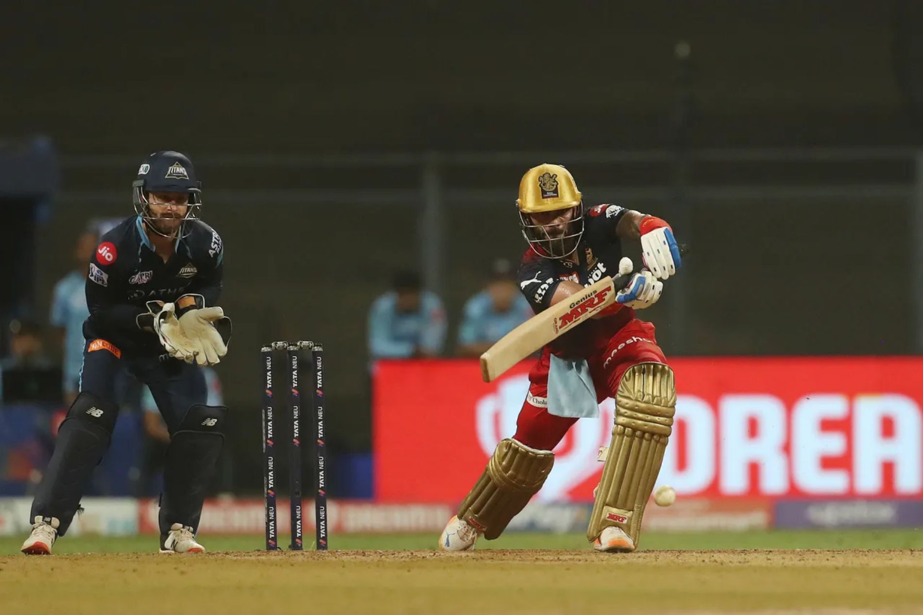 Virat Kohli batting against Gujarat Titans (GT). Pic: IPLT20.COM