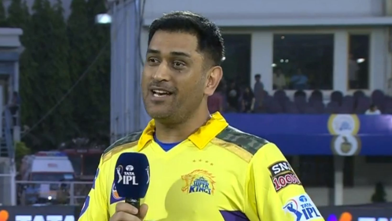 MS Dhoni at the toss on Friday. (PC: IPLT20.com)
