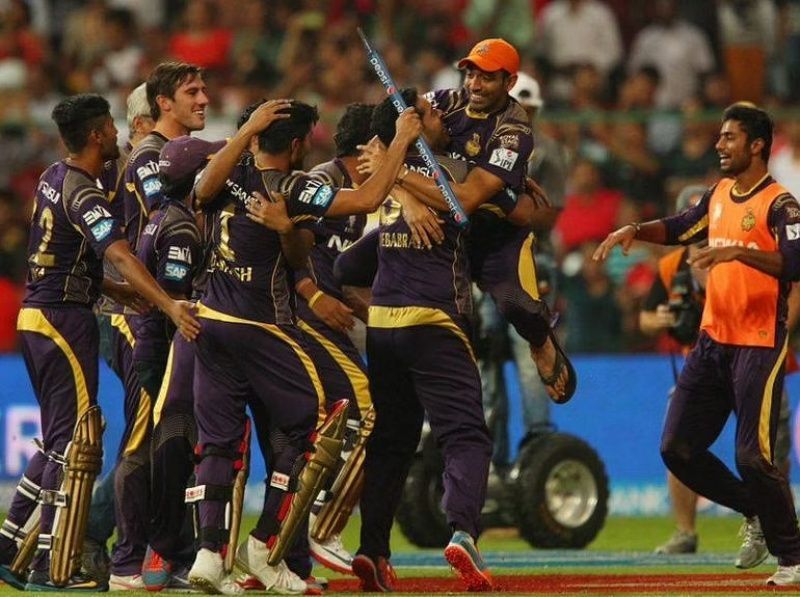 KKR are ecstatic after winning the 2014 final