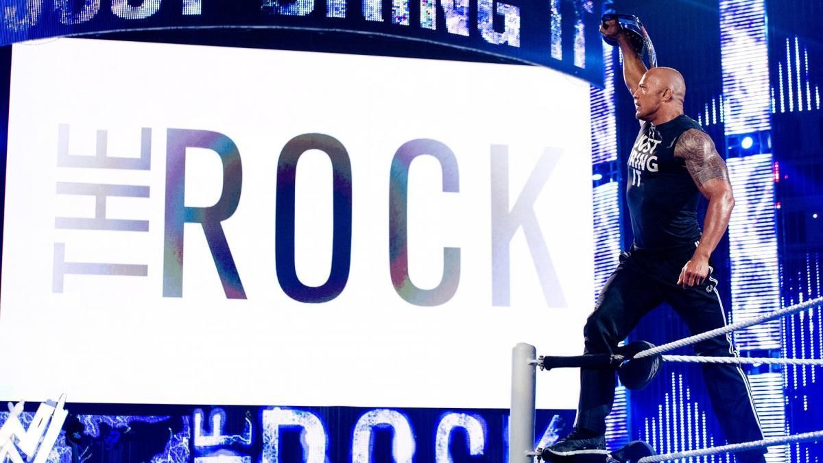 The Rock during his eighth reign as WWE Champion in 2013