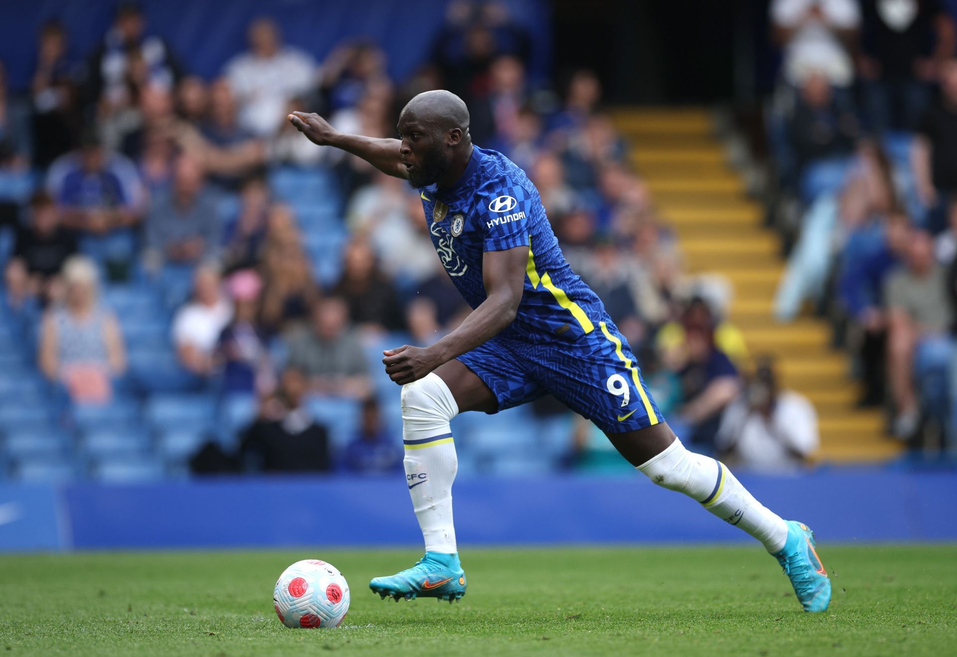 Lukaku in action for the Blues