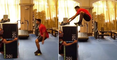 Shreyas Iyer showed his fitness skills in the gym (Credit: Instagram)