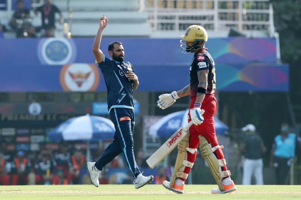 Virat Kohli was castled by Mohammed Shami [P/C: iplt20.com]