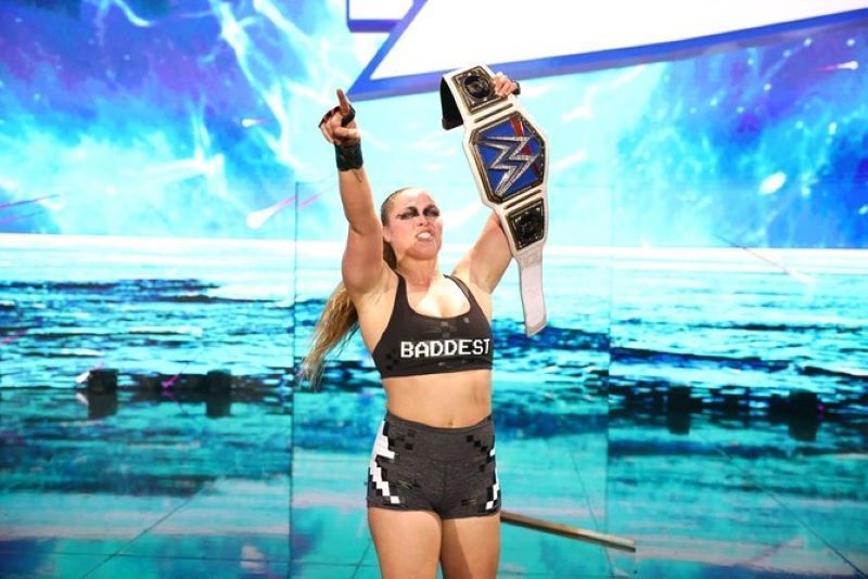 Smackdown Women's Champion Ronda Rousey should defend her title on the show