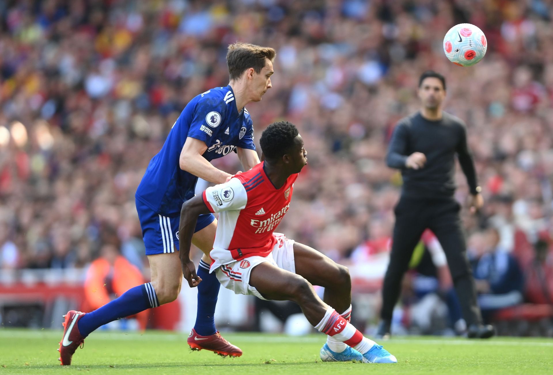 The Gunners secured a 2-1 win over Leeds United