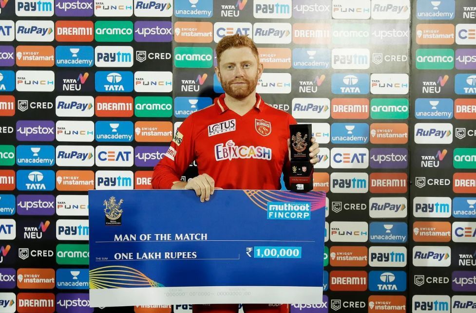 Jonny Bairstow was awarded the Player of the Match [P/C: iplt20.com]