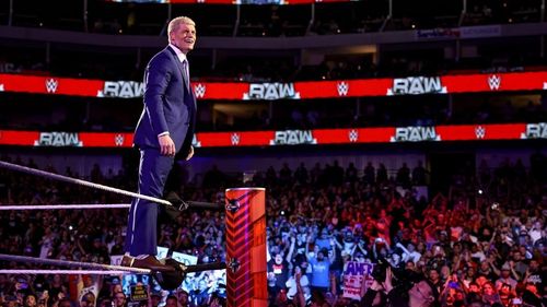 Cody Rhodes before addressing the WWE Universe on RAW.