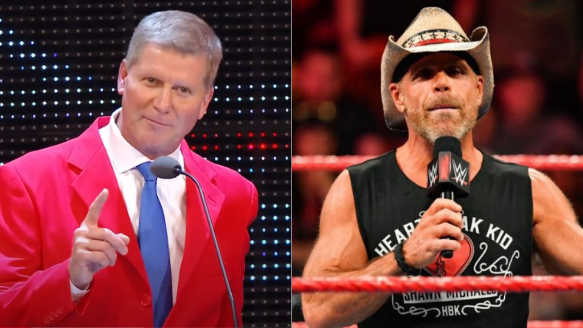 John Laurinaitis (left); Shawn Michaels (right)