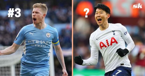 Kevin De Bruyne (left) and Son Heung-Min