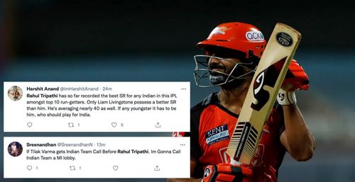 Rahul Tripathi played a fine knock against Sunrisers Hyderabad (Credit: Twitter)