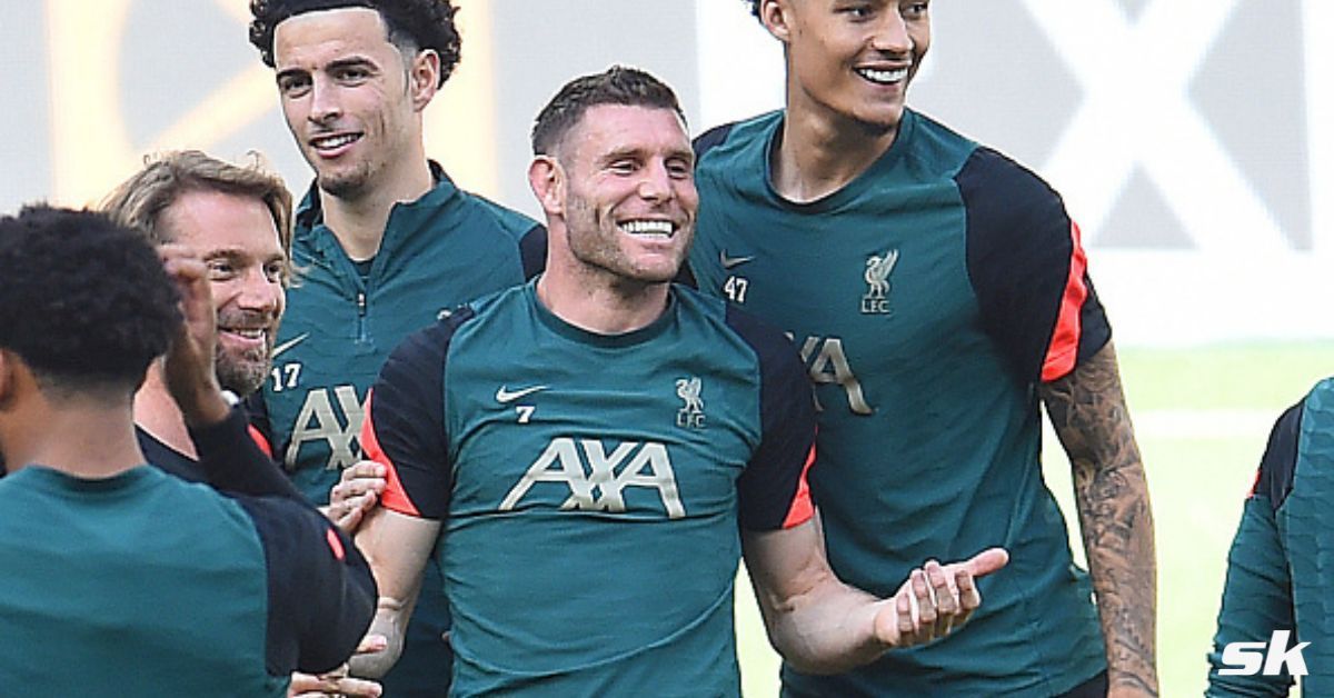 James Milner says he and two Reds stars practice taking penalties before each game.