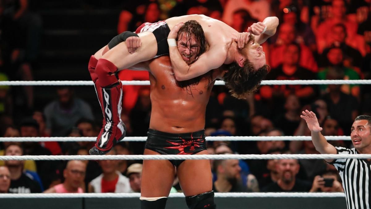W. Morrissey during his match with Bryan Danielson at Money in the Bank 2018