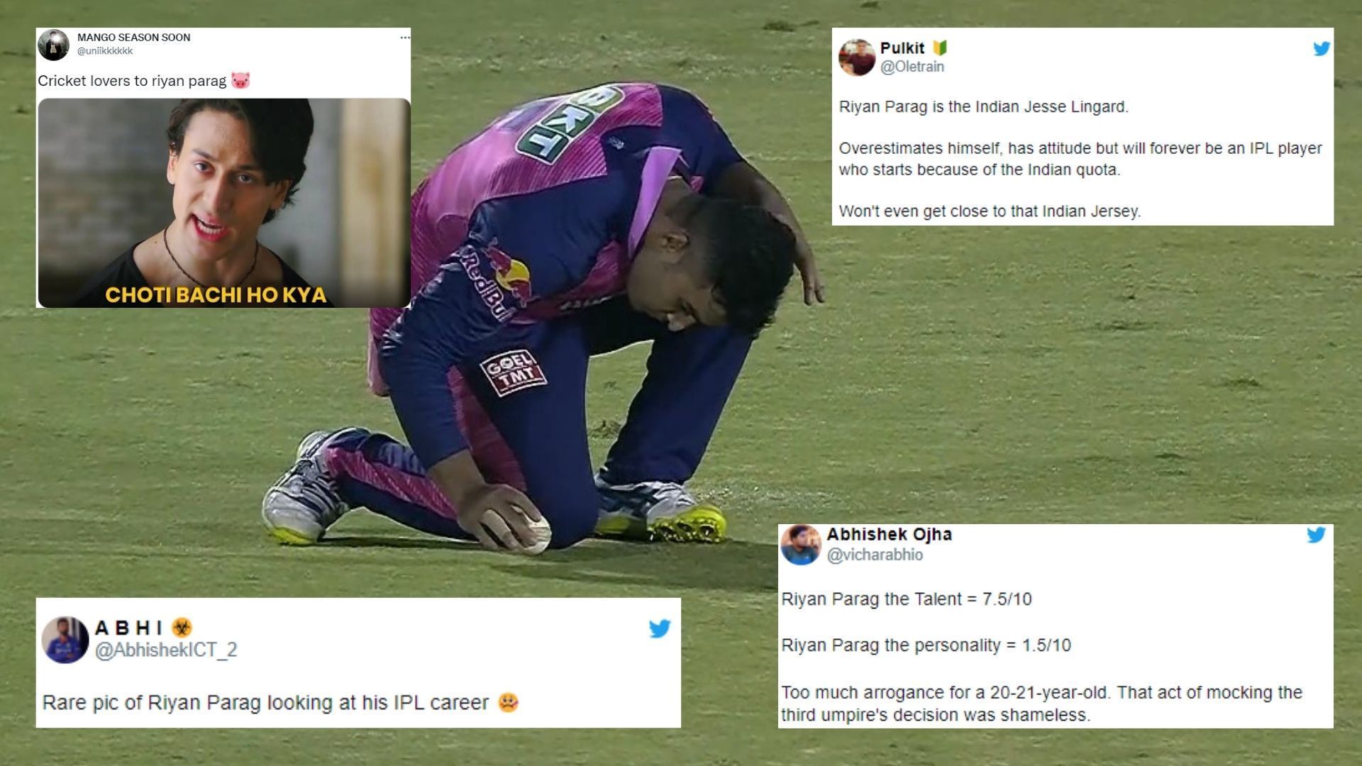 Riyan Parag&#039;s celebration didn&#039;t go down well among fans and commentators. (P.C.:iplt20.com)
