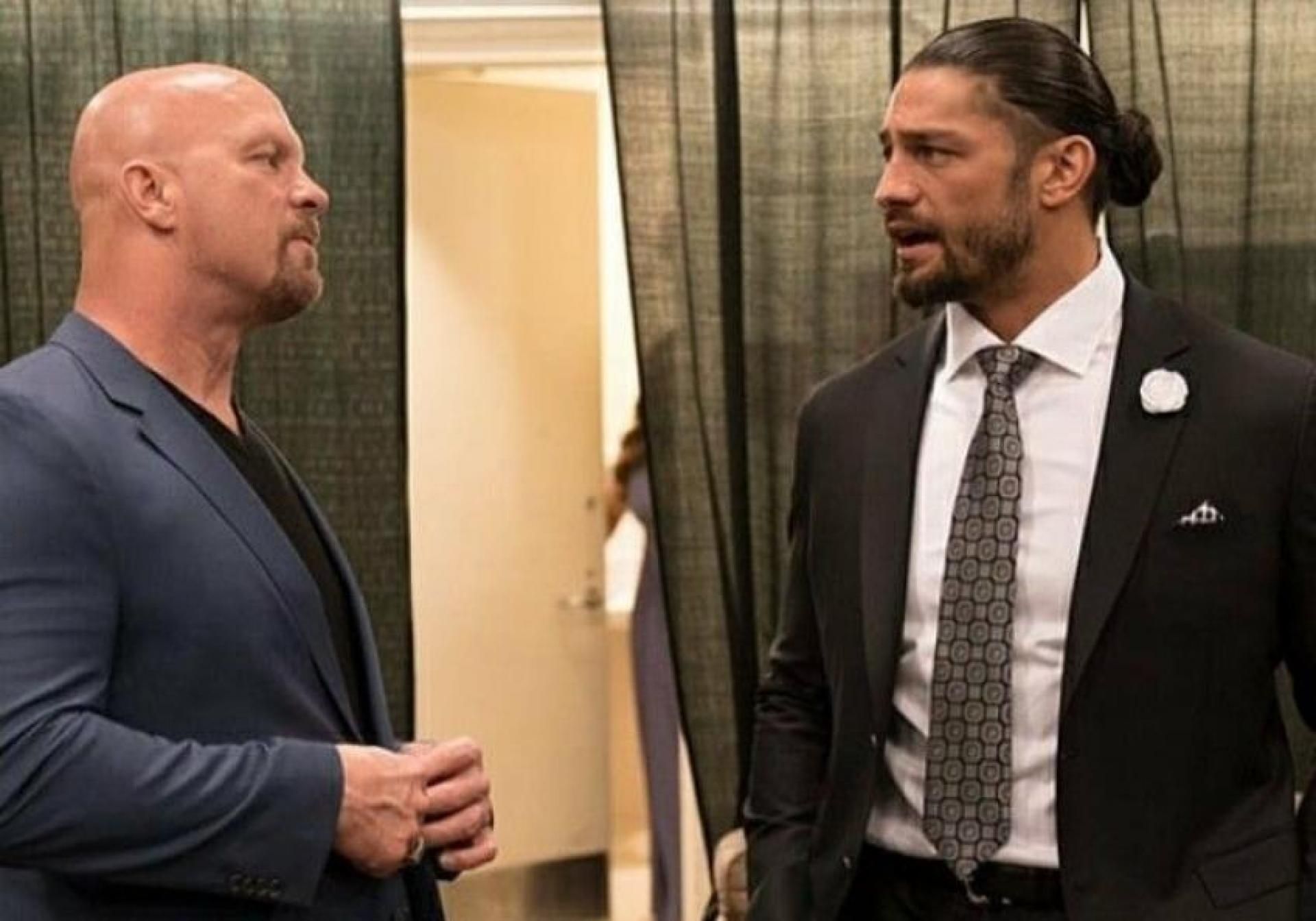 Stone Cold Steve Austin and Roman Reigns headed their respective eras