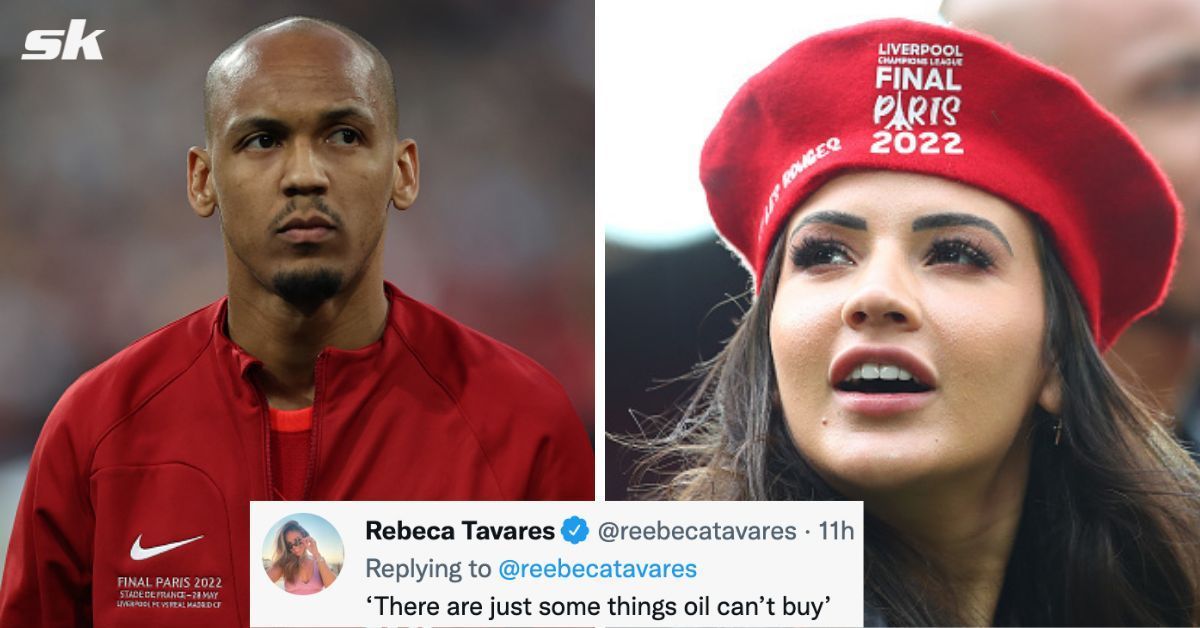 Fabinho&#039;s wife has taken a dig at Pep Guardiola&#039;s side on Twitter