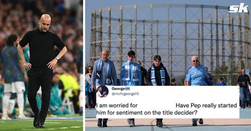 Manchester City fans express concern regarding Pep Guardiola's team selection