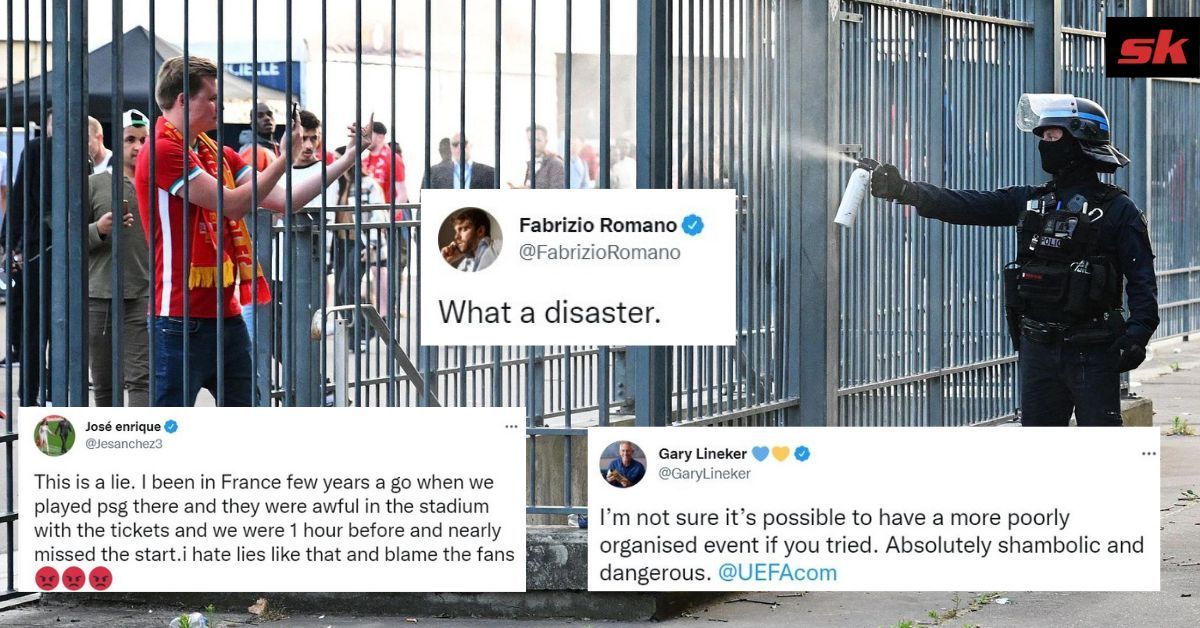 The football world has reacted to the delay at the Champions League final!