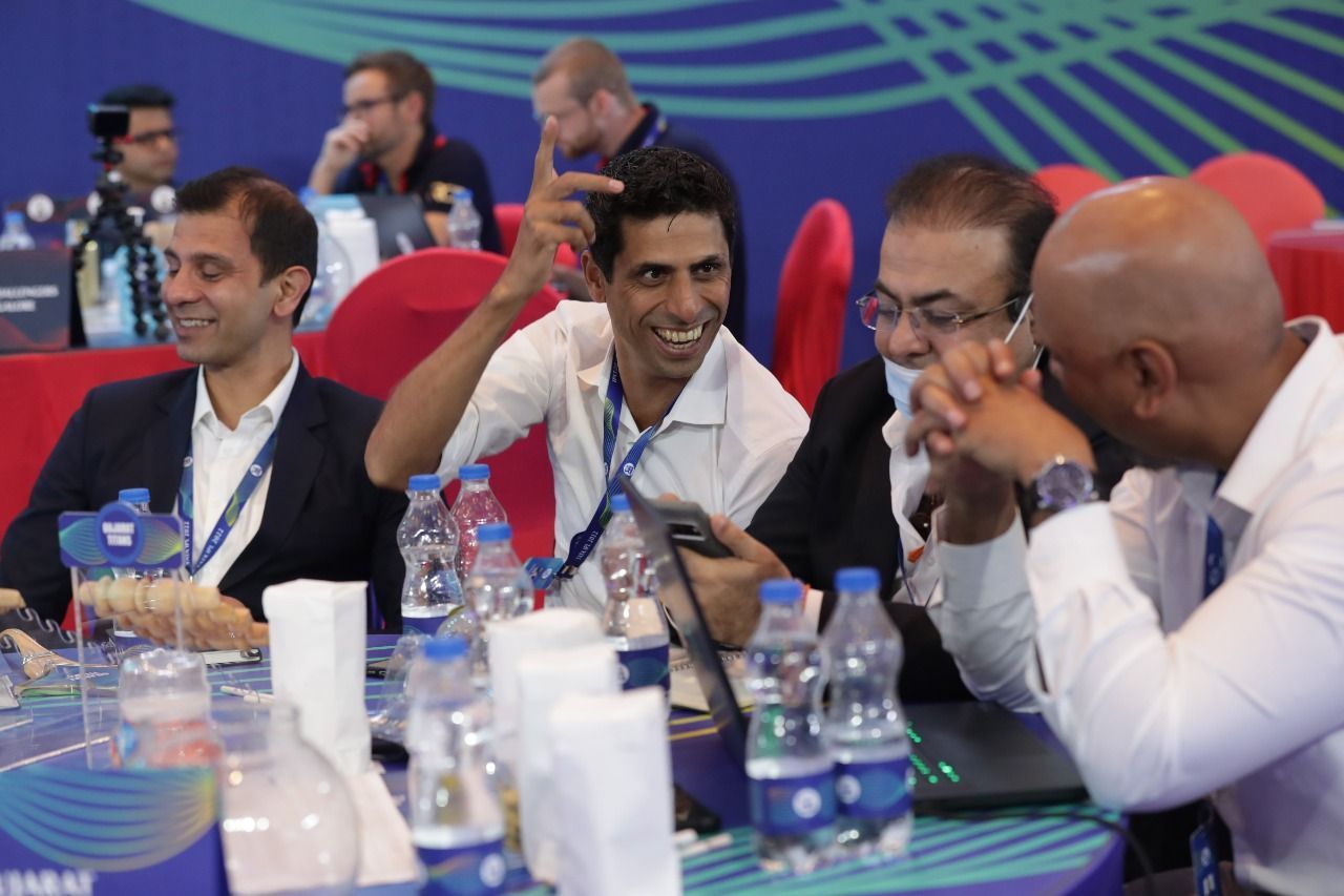 Ashish Nehra during the mega auction. (Credits: Twitter)