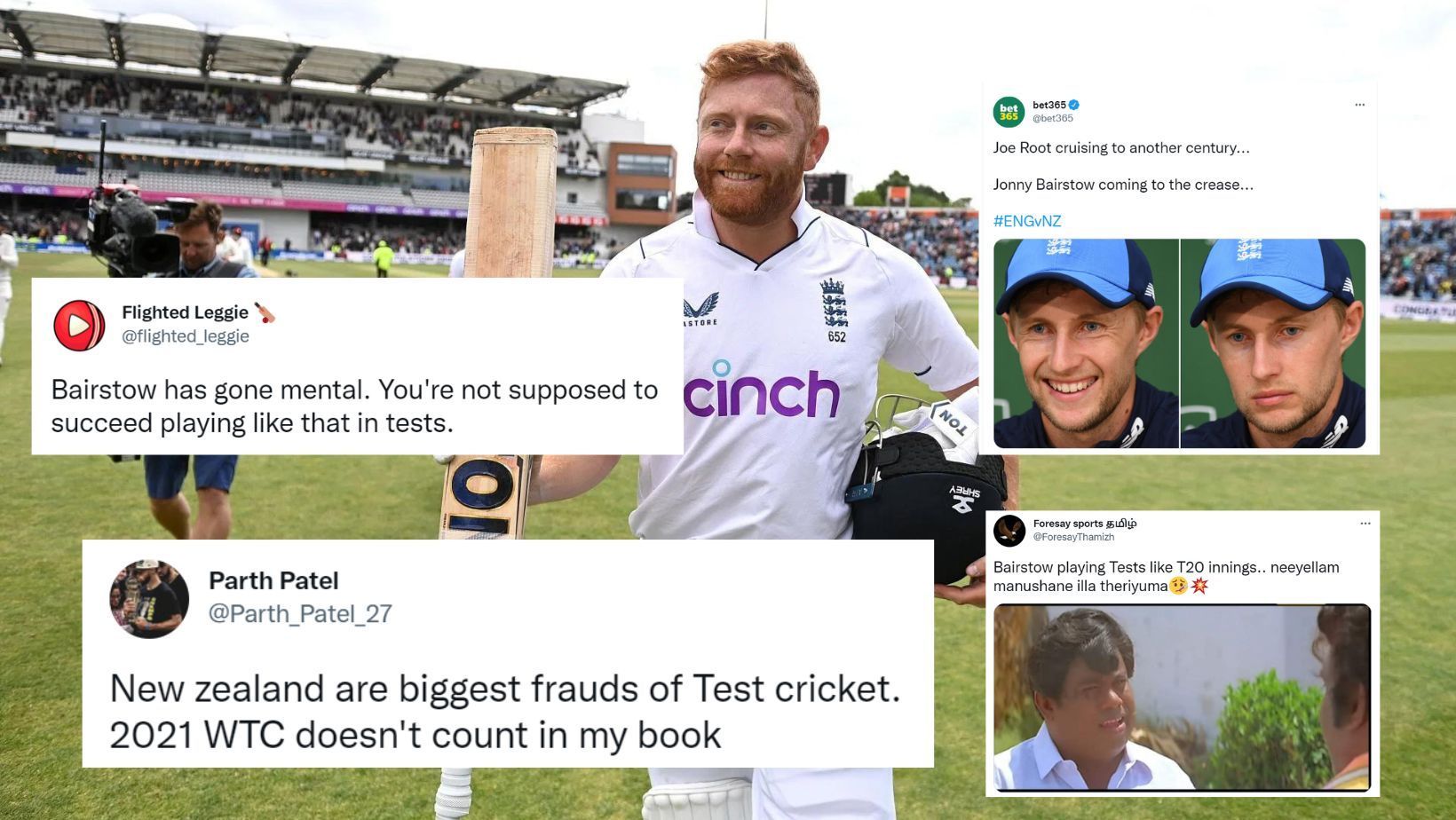 Twitter reactions to Jonny Bairstow&#039;s carnage.